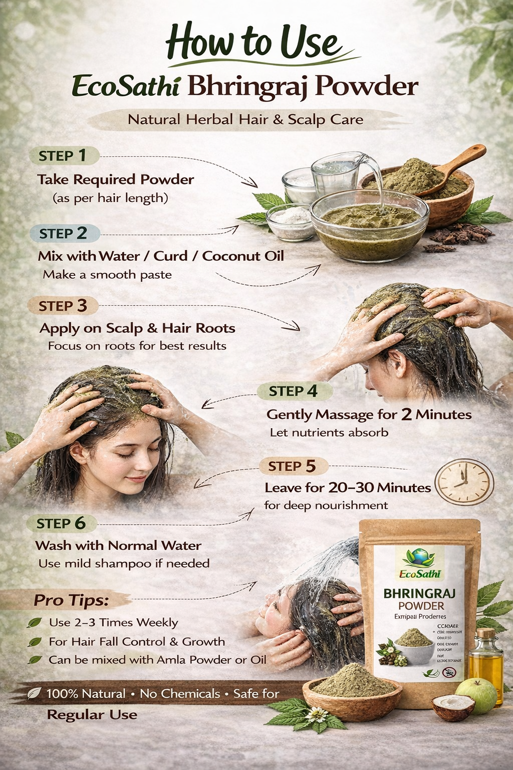 Pure Bhringraj Powder – Natural Hair Care