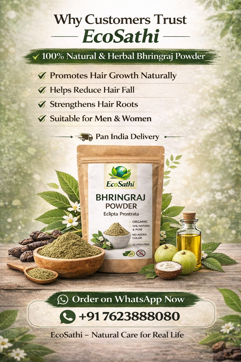 Pure Bhringraj Powder – Natural Hair Care