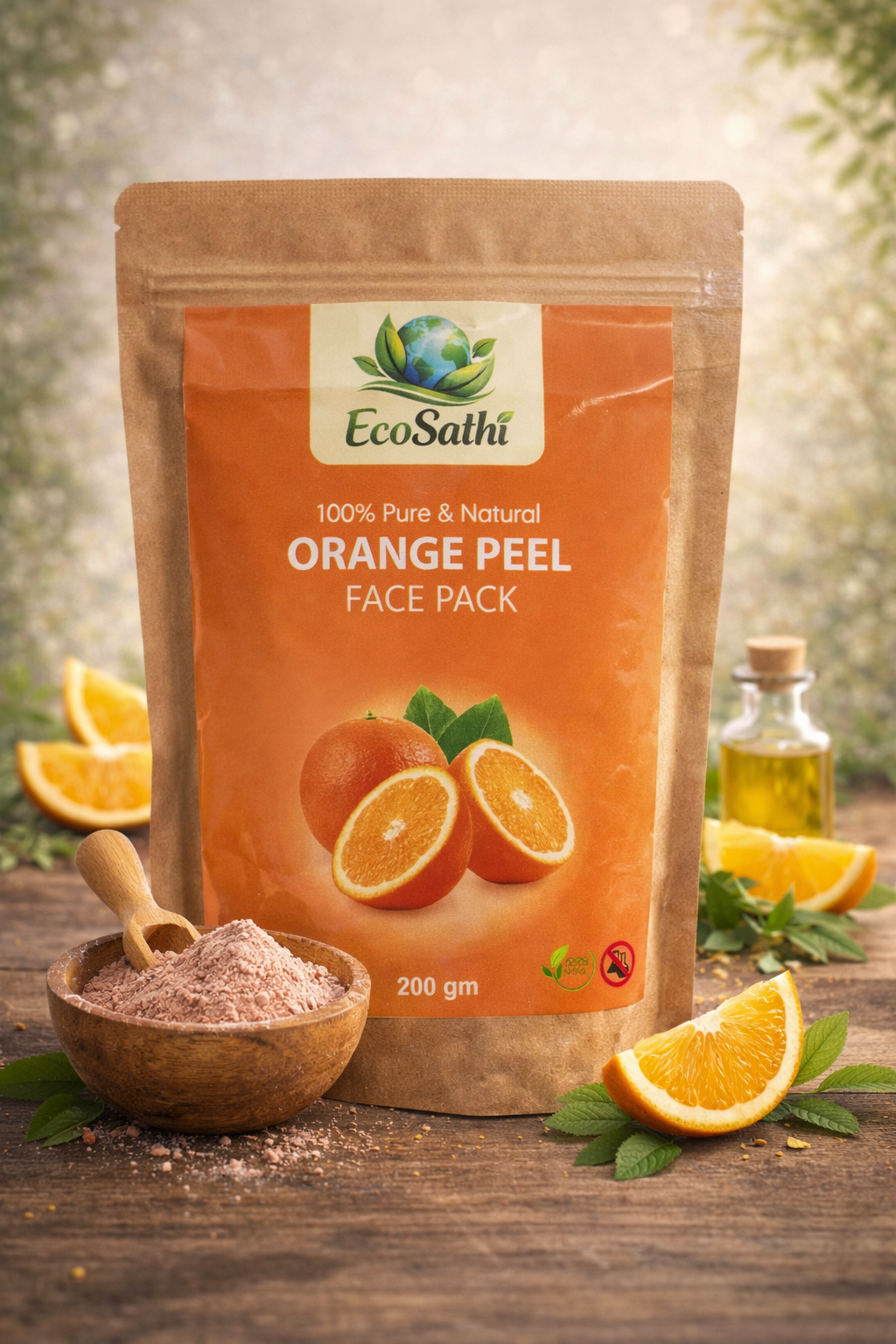Natural Orange Peel Face Pack – Herbal Skin Care