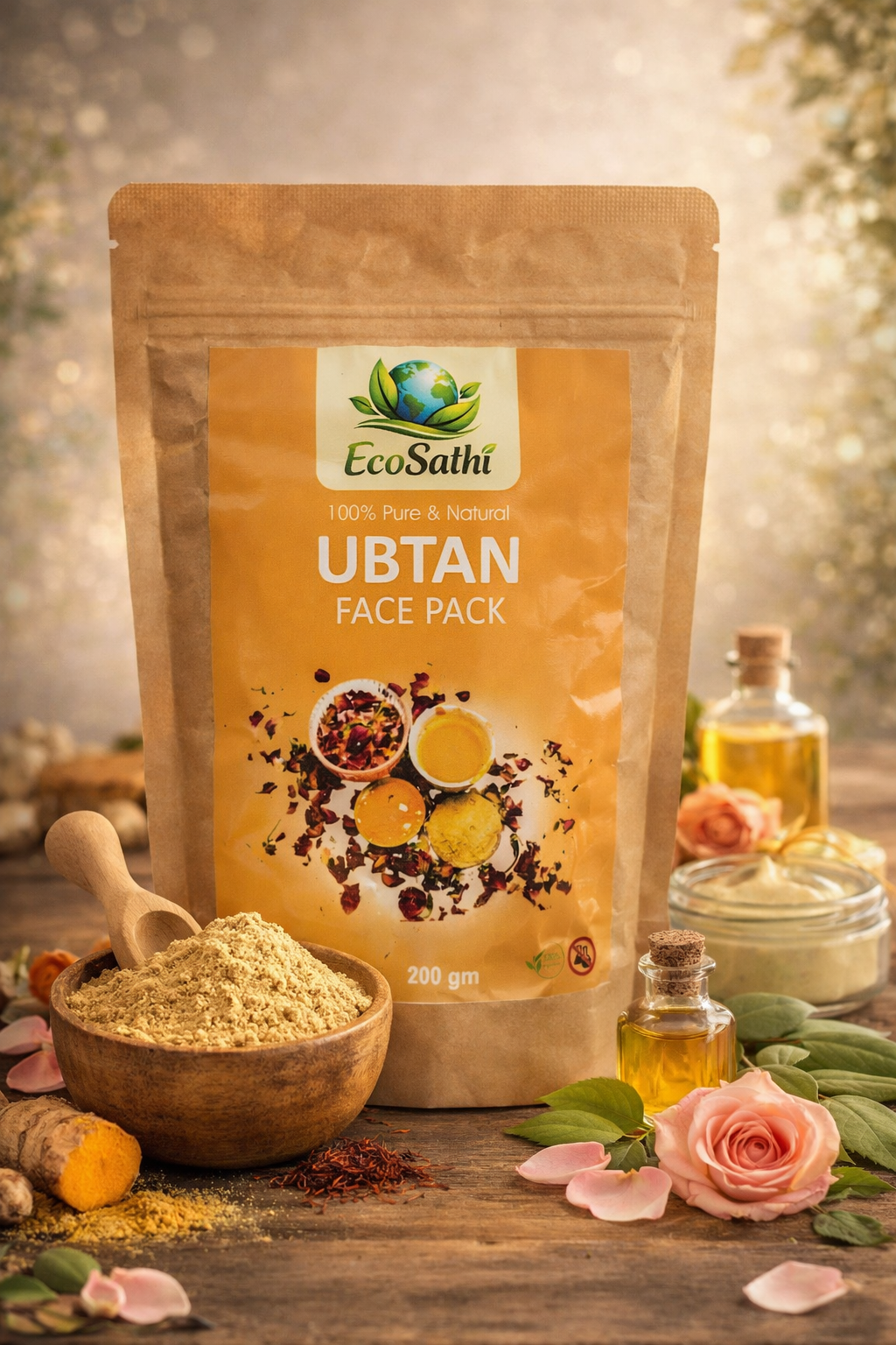Natural Ubtan Face Pack – Herbal Skin Care